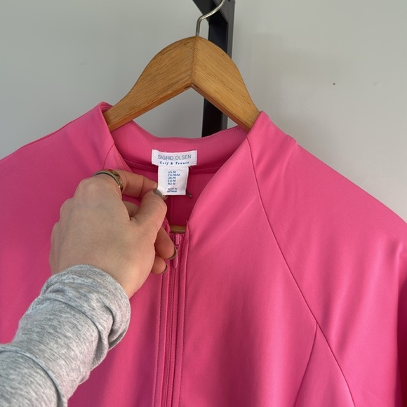 Sigrid Olsen golf and tennis jacket pink size medium - Picture 2 of 3